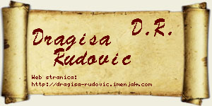 Dragiša Rudović vizit kartica